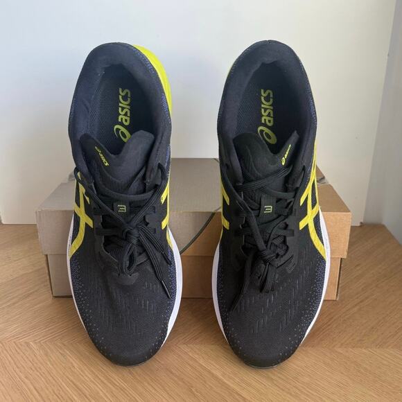 Asics Dynablast 3 Black /Lime Zest Men Running Sneakers - SZ 11 - Picture 4 of 13